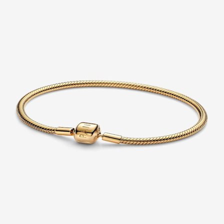 Pandora - Snake Chain Bracelet with Thin Clasp - 14k Gold Plating