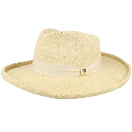 Brixton - Beige straw Hatt - Victoria Straw Natural/Oat Milk Fedora @ Hatstore