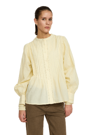 Soft Rebels Srtahnee Shirt Gots - Wood Ash Blusar Dam Brun S