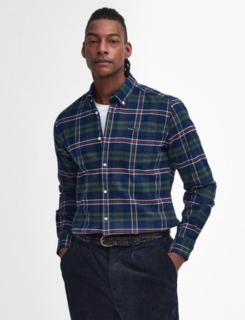 Barbour Barbour Ronan Tailored Checked Shirt - Navy - M