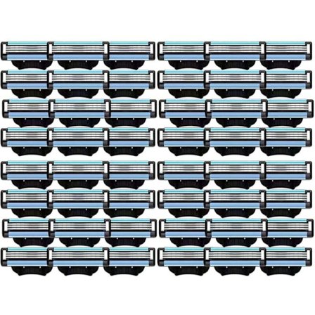 48 stk. barberbladrefiller, manuell Mach 3 for