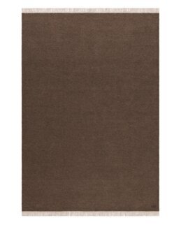 Ullmatta enfärgad Eden Brun - 140x200 cm - KM Carpets