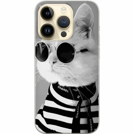 Apple Iphone 14 Pro Mjukt Skal - Fancy Cat