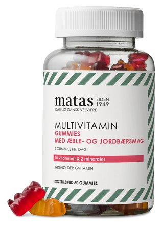 Matas Striber Multivitamin Gummies 60 stk., Helse & Madvarer, Vitaminer, Multivitaminer