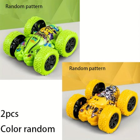 1 stk./2 stk./3 stk./4 stk. dobbeltsidet tumle-inerti terrængående legetøjsbil