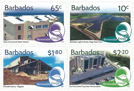 Barbados - Grøn energi - Postfrisk sæt 4v