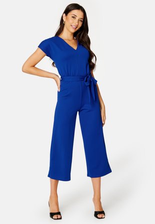 Happy Holly Sady kimono sleeve jumpsuit Blue Klær