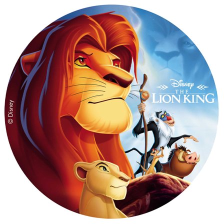 Lejonkungen Tårtbild Ø20cm - Kalaslagret.se