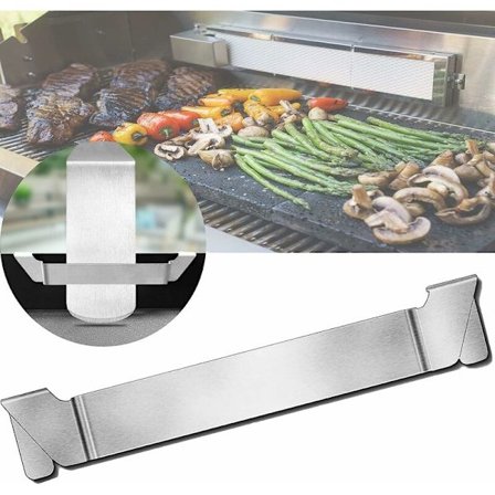 Grillspatelholder i rustfritt stål, grillredskapsholder, grilltilbehør for andre griller (150 mm x 250 mm x 1 mm)