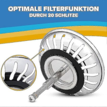 79/82 mm udskiftelig justerbar vask afløbssi Rustfrit stål vaskesi med propfunktion