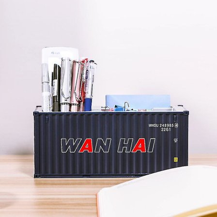 20ft Mini Fraktbehållare Modell Leksaker Lastbehållare Maritimo Diecast Container Fartyg Box Pennhållare Kontorsgåvor Anpassad Logotyp