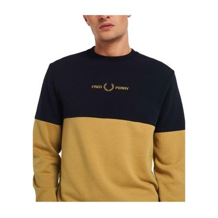 Fred Perry Hoodie , Zwart , Heren , Maat: L