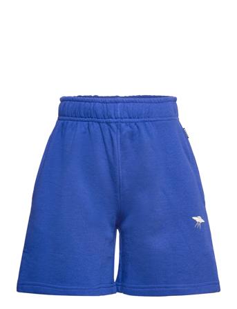 Adian Shorts Sweat Shorts Blå Molo*Betinget Tilbud