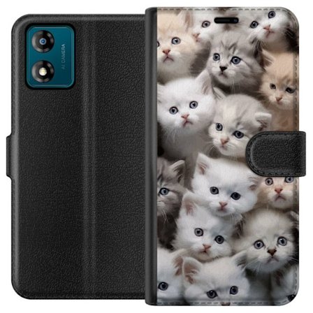 Yhteensopiva Lompakkokotelo Motorola Motorola Moto E13 Kissat