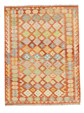 Kilim Afghan Old Style Rug Hand Woven 157X199 Afghanistan