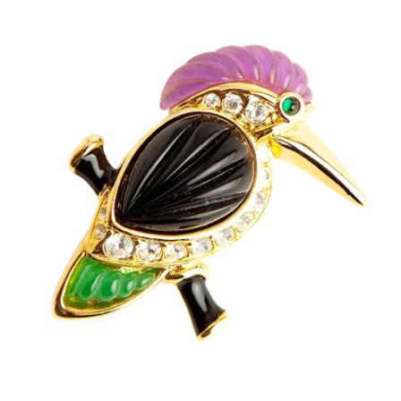 Kenneth Jay Lane Pre-owned, Pre-owned Metalbrooches Roze, Dames, Maat:ONE Size
