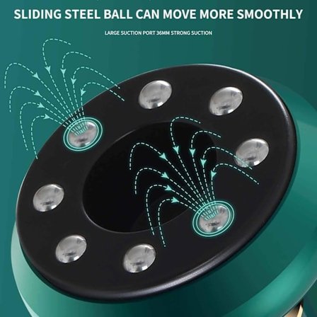 Anti Cellulit Massage Cupping, 12 Niveauer Justerbar Håndholdt Kropsfedt Massager, Til Mave Lår (Hvid)-XF7-