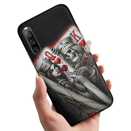 Sony Xperia 10 IV - Deksel/Mobildeksel King Queen Kortstokk