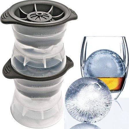 2pcs Round Silicone Ice Ball Whiskey Mate Big Ice Ball Mold Silicone Dly