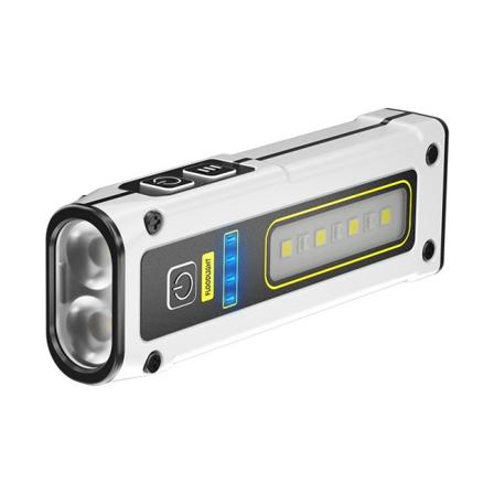MINI Bærbar Genopladelig LED Lommelygte Udendørs Nødsituation Service Lampe med Magnetisk Kraftfuld Langrækkevidde Blitse