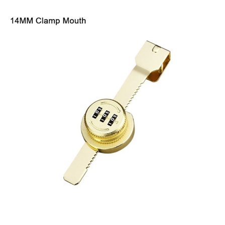 2kpl lasioven salasanalukko case lukko GOLD 14MM