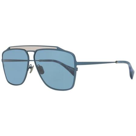 Y-3 SunBril , Blauw , Dames , Maat: ONE Size Zonnebrillen