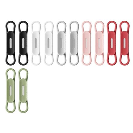 12-pakning magnetisk penneholder, justerbar silikonpenneholder for skrivebord, kjøleskap, whiteboard