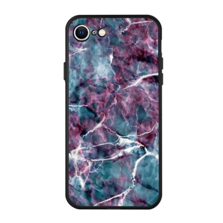 Blå/lila Marmor - Skal Till Iphone 7/8/se 2020 Multifärg