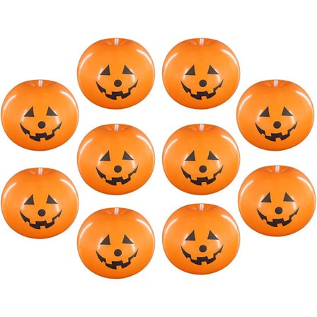 10-pack LED-lysande ballonger, Halloween-ballonger Pumpa Dekoration