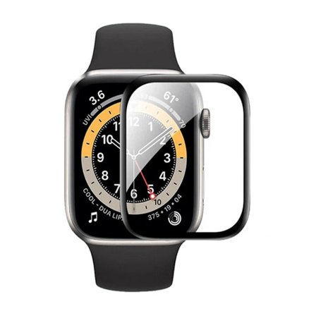 Screen Protector Apple Watch Series 9 Aluminum 41mm - 3D Full Tempered Glass Black