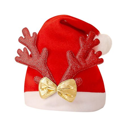Unisex Juldekoration Utomhus Hjorthorn Plysch Söt Julhatt