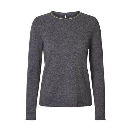 O'tay Round-neck Strik Grå, Dame Striktrøjer, Størrelse: XS