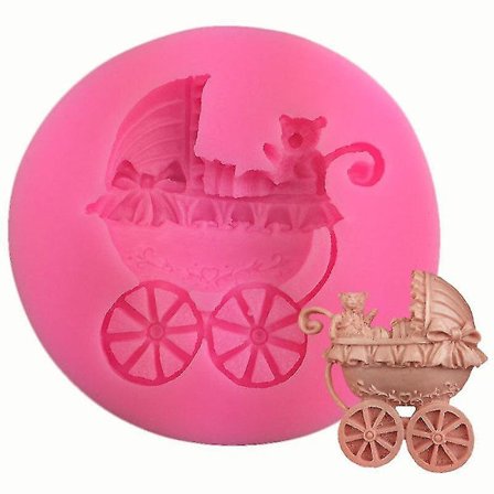 Tårtformar Nya Barnvagn Form Aromaterapi Gipsform 2st
