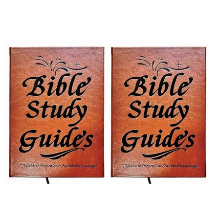 Anteckningsbok för Bibelstudieguider - 66-sidig Bibelstudieguide med läderomslag, födelsedagspresent för män och kvinnor