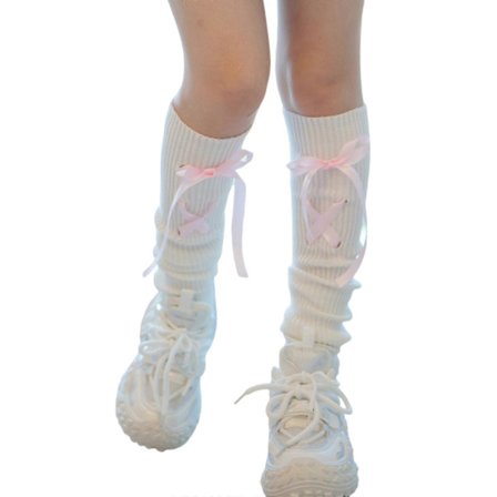 Sidebånd Strikkede Stretch Benvarmere Ærme til Kvinder Piger