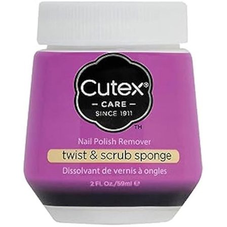 Svampkruka - CUTEX - Twist & Scrub - Praktisk - Portabel - Lätt att använda