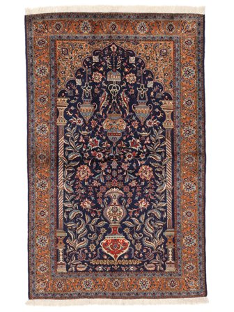 Sarough Matta Orientalisk Svart/Mörkröd (Ull, Persien)