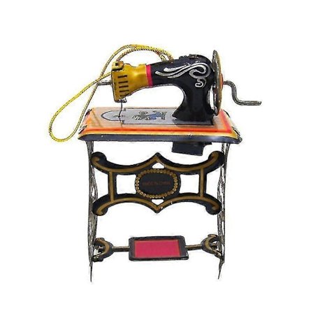 1 stk. Kreativ Julejernsvedhæng Unik Vintage Symaskine Hængende Ornament Tema Personlighed