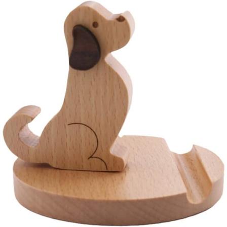 Galaxy Mobiltelefonholder i tre med Søt Hund Mobiltelefon Stativ Telefonholder for Kontor Hjem (Stil 1)