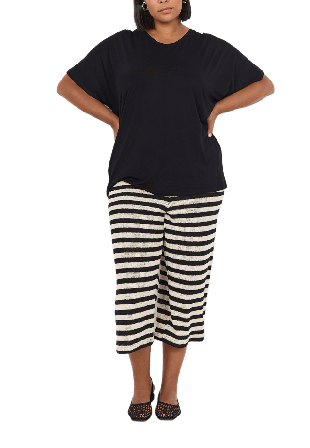 Wasabi Concept Wa-Stella 3 T-Shirt T-shirts Dam Svart +L