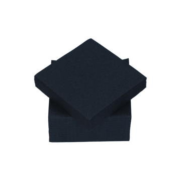 Serviett Airlaid Sort 20x20cm