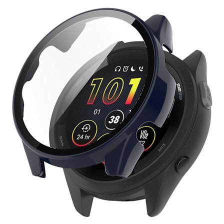 Huamade For Garmin Forerunner 265 Smart Watch Pc case med skärmskydd i härdat glas