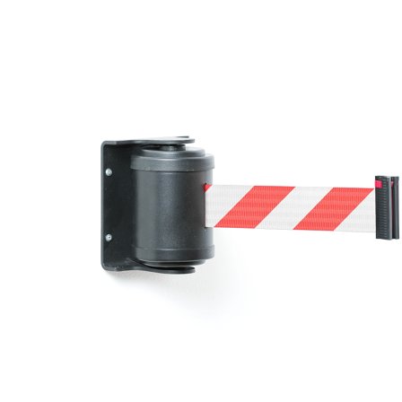 Absperrsystem mit Band 180 Grad, 4500 mm, schwarz/rot/weiß