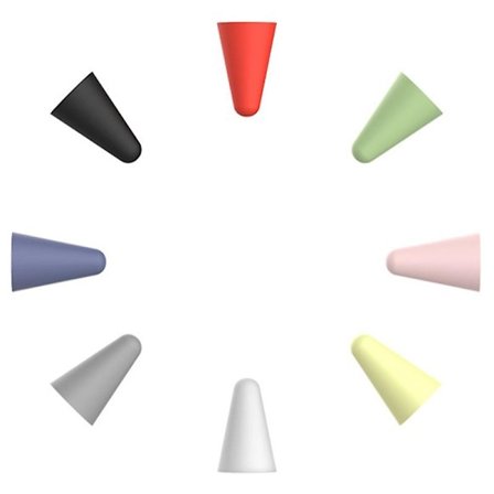 Pennvässkydd för Apple Pencil 2:a 1:a generationens silikonpennspetsfodral Mix,8