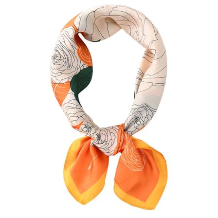 27 tuuman neliömäinen huivi naisille, silkkisen tuntuinen satiinihuivi