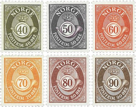 Norge - AFA 772-777 - Postfrisk