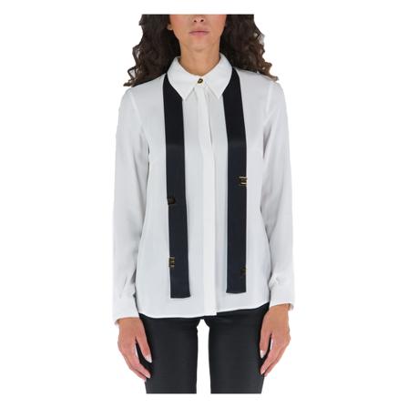 Elisabetta Franchi, Shirts Biały, Kobieta, Rozmiar: S