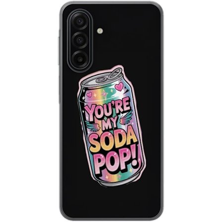 Kompatibelt Mobildeksel til Samsung Galaxy A17 5G Du er min Soda Pop kawaii pastell regnbue hjerter glitrende boks