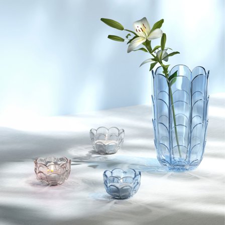 Holmegaard vas 19 cm, blue iris | Inredning > Vaser & Krukor > Vas | Bagaren och Kocken