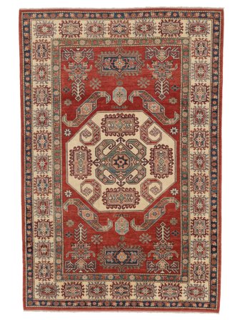 Kazak Fine Rug Oriental Brown/Dark Red (Wool, Afghanistan)